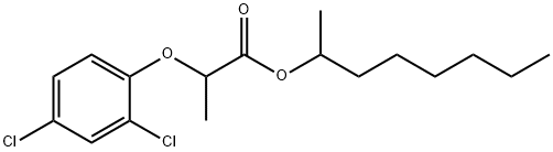 Propanoic acid, 2-(2,4-dichlorophenoxy)-, 1-methylheptyl ester Structure