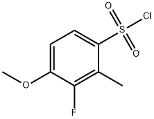 3-fluoro-4-methoxy-2-methylbenzene-1-sulfonyl chloride 구조식 이미지