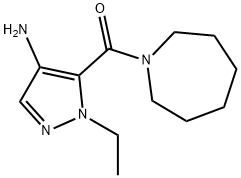 5-(azepan-1-ylcarbonyl)-1-ethyl-1H-pyrazol-4-amine Structure