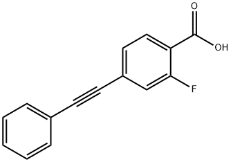 2-fluoro-4-(phenylethynyl)benzoic acid Structure