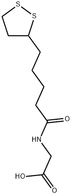 Glycine, N-[5-(1,2-dithiolan-3-yl)-1-oxopentyl]- 구조식 이미지