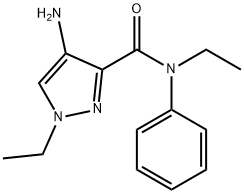 4-amino-N,1-diethyl-N-phenyl-1H-pyrazole-3-carboxamide Structure