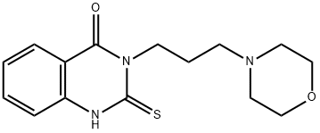 3-[3-(morpholin-4-yl)propyl]-2-sulfanyl-3,4-dihydroquinazolin-4-one 구조식 이미지