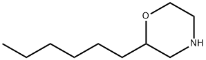 Morpholine, 2-hexyl- Structure