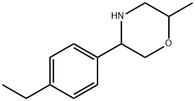 Morpholine, 5-(4-ethylphenyl)-2-methyl- 구조식 이미지