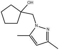 Cyclopentanol, 1-[(3,5-dimethyl-1H-pyrazol-1-yl)methyl]- Structure