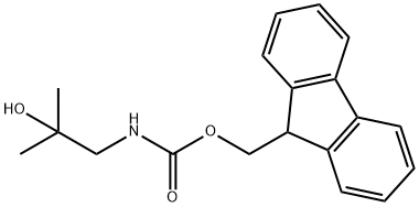 Carbamic acid, N-(2-hydroxy-2-methylpropyl)-, 9H-fluoren-9-ylmethyl ester Structure
