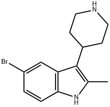 1H-Indole, 5-bromo-2-methyl-3-(4-piperidinyl)- Structure