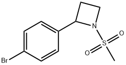 2-(4-Bromophenyl)-1-(methylsulfonyl)azetidine Structure