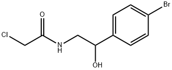 Acetamide, N-[2-(4-bromophenyl)-2-hydroxyethyl]-2-chloro- 구조식 이미지