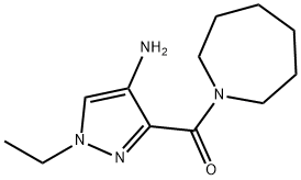 3-(azepan-1-ylcarbonyl)-1-ethyl-1H-pyrazol-4-amine Structure