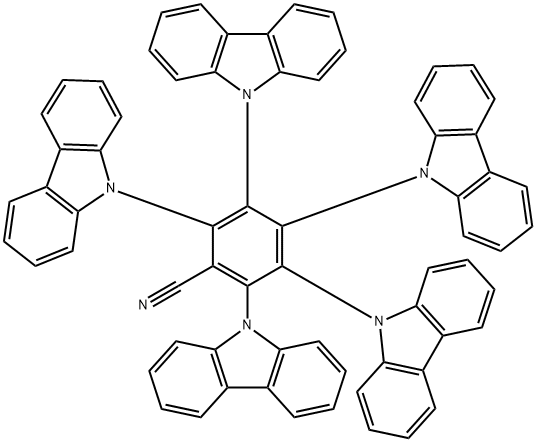 Benzonitrile, 2,3,4,5,6-penta-9H-carbazol-9-yl- 구조식 이미지