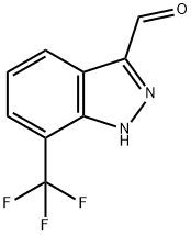 1H-Indazole-3-carboxaldehyde, 7-(trifluoromethyl)- Structure