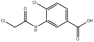 Benzoic acid, 4-chloro-3-[(2-chloroacetyl)amino]- Structure