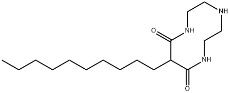 1,4,7-Triazecine-8,10(1H,9H)-dione, 9-decylhexahydro- Structure