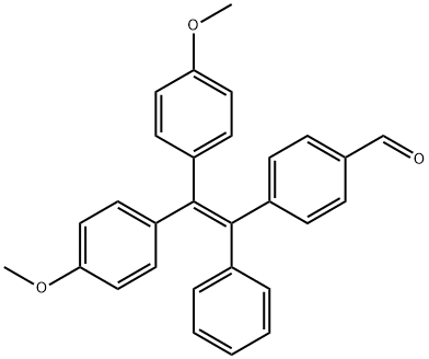 Benzaldehyde, 4-[2,2-bis(4-methoxyphenyl)-1-phenylethenyl]- 구조식 이미지