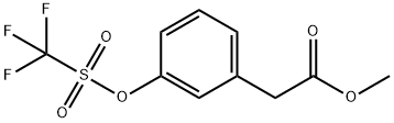 Methyl 3-((Trifluoromethylsulfonyl)oxy)phenylacetate Structure