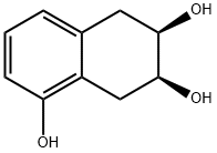 1,6,7-Naphthalenetriol, 5,6,7,8-tetrahydro-, (6R,7S)- Structure