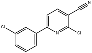 2-chloro-6-(3-chlorophenyl)nicotinonitrile Structure