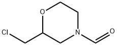 4-Morpholinecarboxaldehyde,2-(chloromethyl)- 구조식 이미지