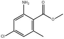 Benzoic acid, 2-amino-4-chloro-6-methyl-, methyl ester Structure