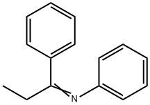 Benzenamine, N-(1-phenylpropylidene)- 구조식 이미지