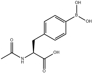 Phenylalanine, N-acetyl-4-borono- Structure