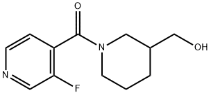 Methanone, (3-fluoro-4-pyridinyl)[3-(hydroxymethyl)-1-piperidinyl]- 구조식 이미지