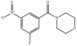 Methanone, (3-fluoro-5-nitrophenyl)-4-morpholinyl- Structure