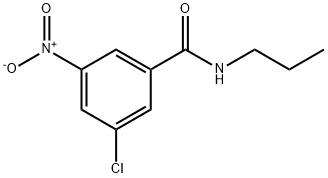 Benzamide, 3-chloro-5-nitro-N-propyl- Structure