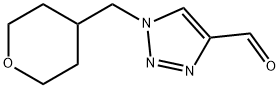 1H-1,2,3-Triazole-4-carboxaldehyde, 1-[(tetrahydro-2H-pyran-4-yl)methyl]- Structure