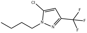 1H-Pyrazole, 1-butyl-5-chloro-3-(trifluoromethyl)- Structure