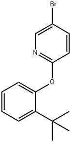 Pyridine, 5-bromo-2-[2-(1,1-dimethylethyl)phenoxy]- Structure