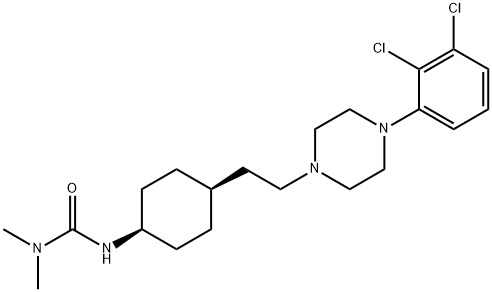 Urea, N'-[cis-4-[2-[4-(2,3-dichlorophenyl)-1-piperazinyl]ethyl]cyclohexyl]-N,N-dimethyl- 구조식 이미지