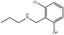 Phenol, 3-chloro-2-[(propylamino)methyl]- Structure