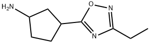 Cyclopentanamine, 3-(3-ethyl-1,2,4-oxadiazol-5-yl)- 구조식 이미지