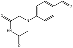 Benzaldehyde, 4-(3,5-dioxo-1-piperazinyl)- 구조식 이미지