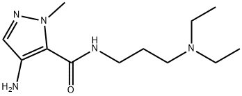 4-amino-N-[3-(diethylamino)propyl]-1-methyl-1H-pyrazole-5-carboxamide Structure