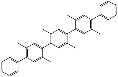 4,4'-(2,2',2",5,5',5"-hexamethyl-[1,1':4',1"-terphenyl]-4,4"-diyl)dipyridine Structure