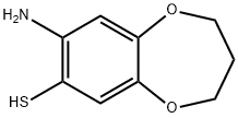 2H-1,5-Benzodioxepin-7-thiol, 8-amino-3,4-dihydro- Structure