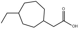 Cycloheptaneacetic acid, 4-ethyl- Structure