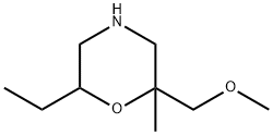 Morpholine,6-ethyl-2-(methoxymethyl)-2-methyl- 구조식 이미지