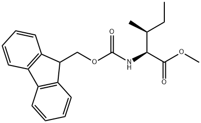 L-Isoleucine, N-[(9H-fluoren-9-ylmethoxy)carbonyl]-, methyl ester Structure