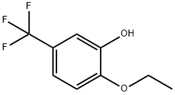Phenol, 2-ethoxy-5-(trifluoromethyl)- Structure