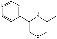 Morpholine, 3-methyl-5-(4-pyridinyl)- Structure