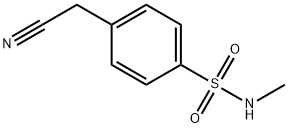 Benzenesulfonamide, 4-(cyanomethyl)-N-methyl- 구조식 이미지