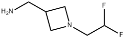 (1-(2,2-difluoroethyl)azetidin-3-yl)methanamine Structure