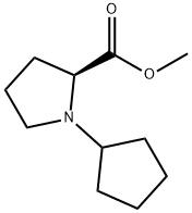 L-Proline, 1-cyclopentyl-, methyl ester Structure