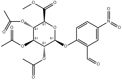 148579-83-3 β-D-Glucopyranosiduronic acid, 2-formyl-4-nitrophenyl, methyl ester, 2,3,4-triacetate