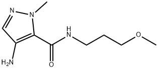 4-amino-N-(3-methoxypropyl)-1-methyl-1H-pyrazole-5-carboxamide Structure